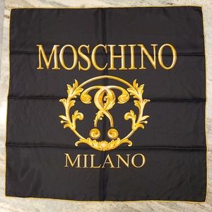 Moschino 100% Silk Medium Size Scarf NWT